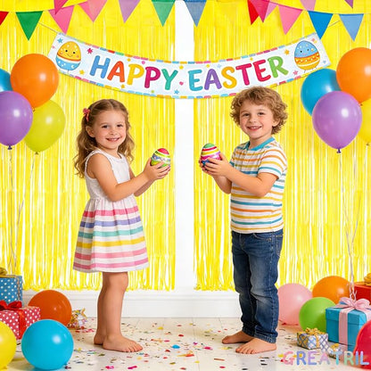 Yellow Streamers Party Backdrop - Image 4