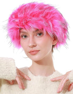 Faux Fur Headband for Women Winter Earwarmer Earmuff with Elastic