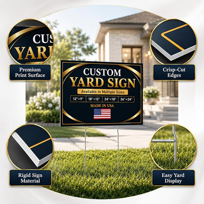 Custom Signs Outdoor by BCB Print 24x18, Personalized Signs, Printed in USA | - Image 5
