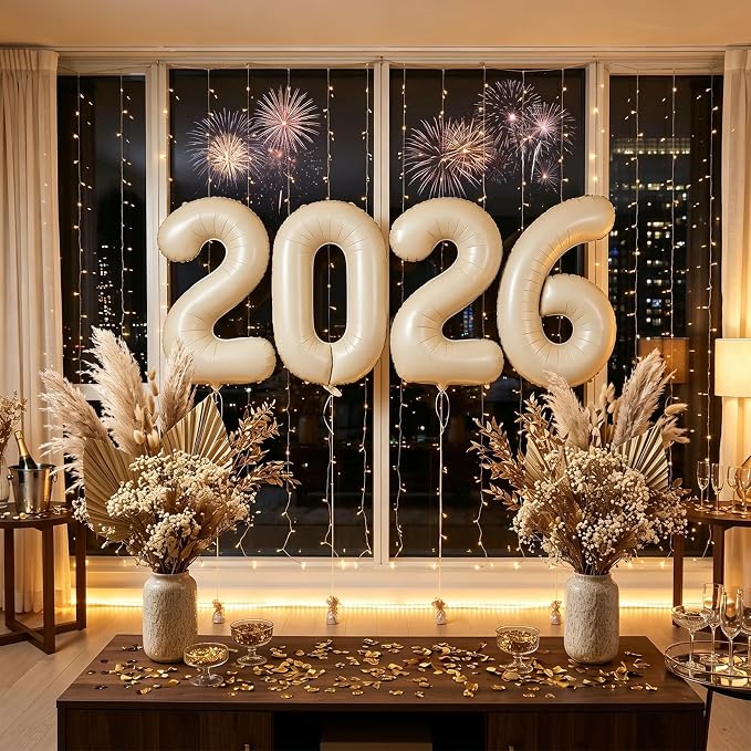 CARGEN 40 Inch Creamy White Number 2 Balloon Boho Neutral Party Decoration | - Image 6