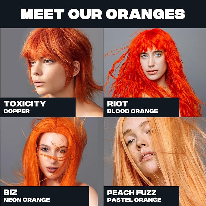Good Dye Young Semi Permanent Hair Dye, Copper Orange, Nontoxic, Conditioning, UV Protective, Lasts 15-24+ Washes, PPD Free, Cruelty-Free & Vegan, Toxicity - Copper