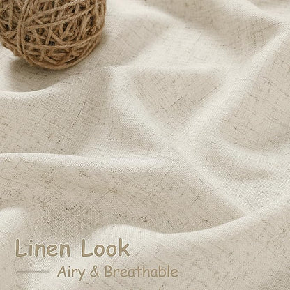 Vanilla Linen Curtains 120 Inches Long - Image 4