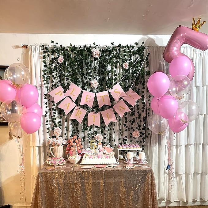 Large Number 6 Balloons, Light Pink 40 Inch Foil Number Balloon - Image 6