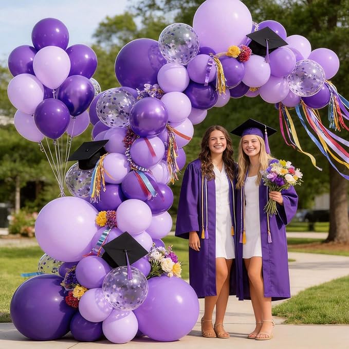 68pcs Purple Balloons 12inch - Image 6