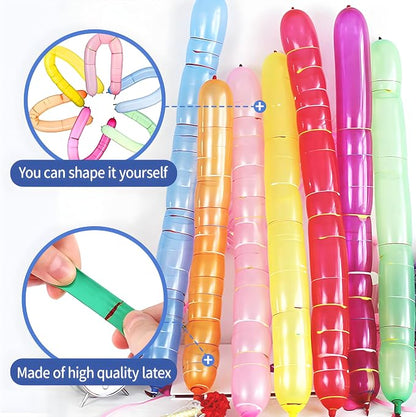 100 Rocket Balloons with 2 Pumps and 5 Helicopter Balloon Toys | Whistling - Image 7