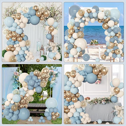 Amandir 153pcs Dusty Blue Balloon Garland Arch Kit Different Sizes | 18 12 10 - Image 6