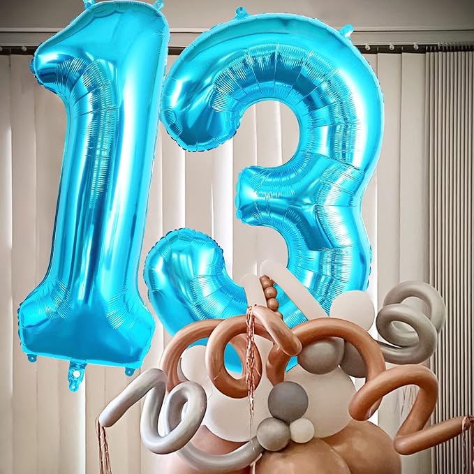 13 Balloon Numbers, Large 13 or 31 Foil Balloons, Big Number Balloon 40 Inch - Image 3