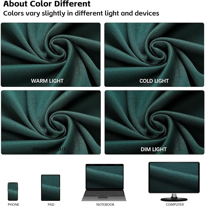 20x10ft Wrinkle Free Hunter Green Backdrop Curtain - Image 7