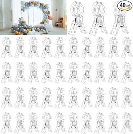 40 Pack Large Balloon Arch Clips by Unknown