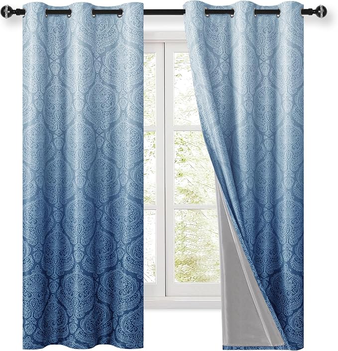 DWCN 100% Blackout Curtains for Bedroom 63 Inch Long - Image 9
