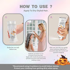 White Temporary Hair Color Spray for Kids, Silver Instant Colored Hair Dye Alternative for Boys Girls Men Women, Quick Styling for Party Christmas Halloween, Disposable Washable, 150ml
