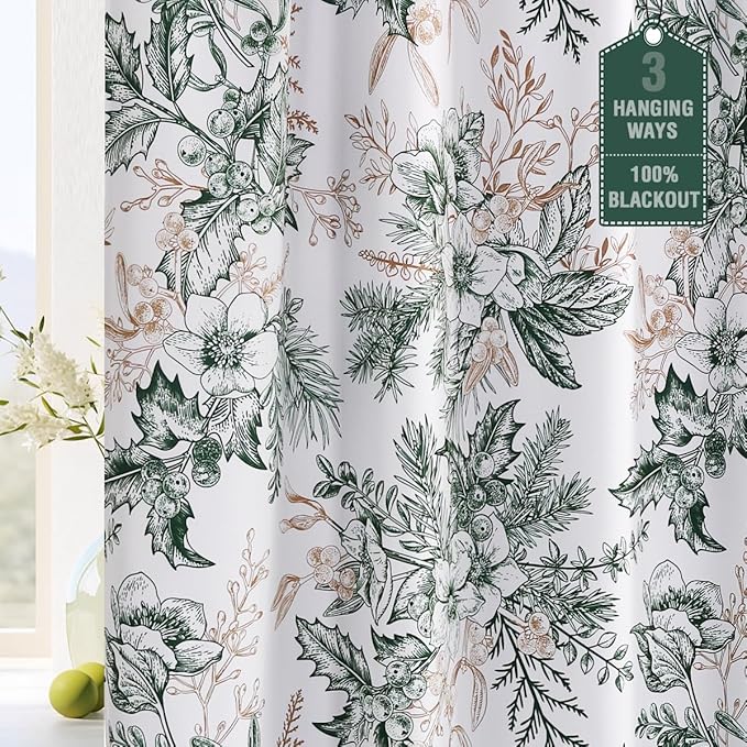 H.VERSAILTEX 100% Blackout Window Curtain Panels Light Blocking Drapes by HVERSAILTEX
