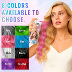 Temporary Red Hair Color Spray – 1-Day Washable Hair Color for Women Men Kids, Vibrant Hair Spray for Halloween, Cosplay, Costumes, Parties, Festivals, Crazy Hair Day, DIY Hair Looks