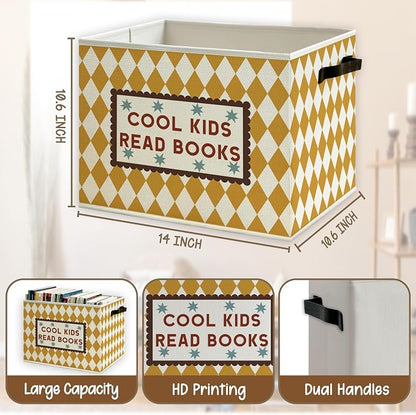 Book Classroom Kids Foldable Storage Bins Box - Image 5