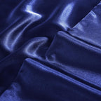 Aormenzy Satin Pillow Cases for Women King Size Set of 2, Navy Blue Satin Pillowcase for Hair with Envelope Closure Silky Pillow Covers Wrinkle, Fade Resistant (20x40 Inches)
