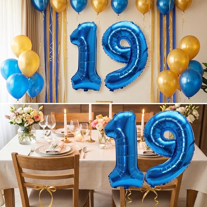 YPSelected 32 Inch Large Foil Helium Number Balloon Birthday Wedding Party 0-9 - Image 4