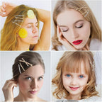 12 Pieces Rhinestone Bobby Pins Decorative Fancy Crystal Hair Clips Shiny Metal X Shaped Barrettes Bling Diamond Wedding Bridal Shower Hair Accessories for Women Ladies Girls (Gold, Silver)