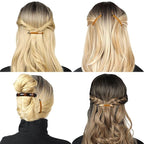 12pcs Hair Barrettes Set for Women and Girls, Hair Clips for Thick Thin Fine Hair, Non-metal Hair Accessories, Non-Slip Grip Handmade Snap Hairpin, BPA Free