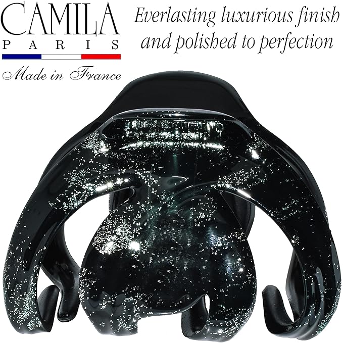 Camila Paris CP3870 French Octopus Hair Clip for Women Thick Hair and Long Curly Wavy Hair, Girls Hair Claw Clips, Styling Claw Clip for Thick Hair, Strong Hold No Slip Grip, Made in France