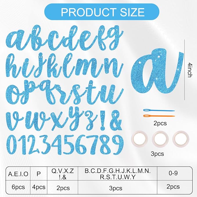 BEISHIDA 116 PCS A-Z DIY Letter Banner Kit Make Your Own Banner，Including 111 - Image 2