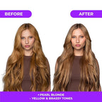 Naissant Set Purple Shampoo & Toning Mask | Eliminates Brassiness | Neutralizes Yellow & Orange Tones | Paraben, Ammonia & Sulfate Free | Pro-Vitamin B5, Olive Oil & Honey (Pearl Blonde) 10.1 Fl Oz