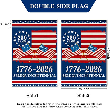 250th Anniversary America Garden Flag, 250 Years Banner USA 4th of July - Image 9