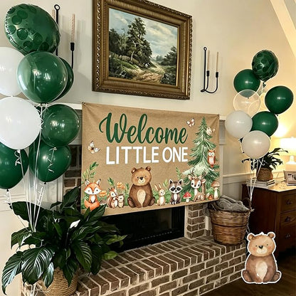 Woodland Banner for Woodland Baby Shower Decorations | Forest Animal Banner - Image 4