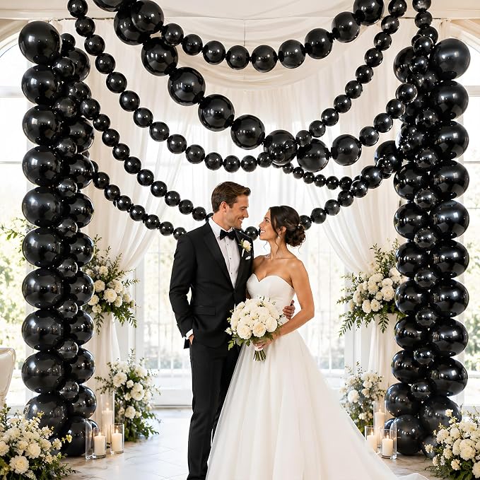 Black Linking Balloons - Image 6