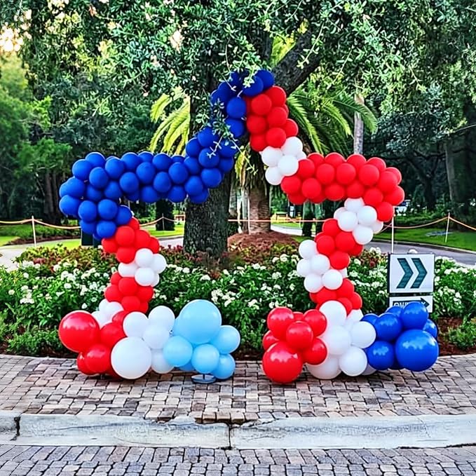Lukiituke Red White and Blue Balloon Arch Kit - Image 9