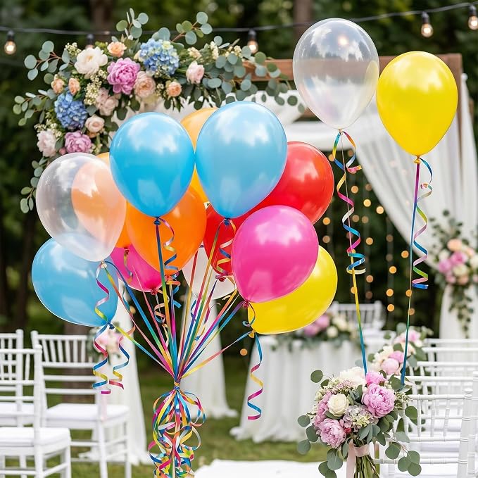 Balloon String, Kaluofan Wide Curling Ribbon, Extra Long 1/5" Wide x 500Yd | - Image 7
