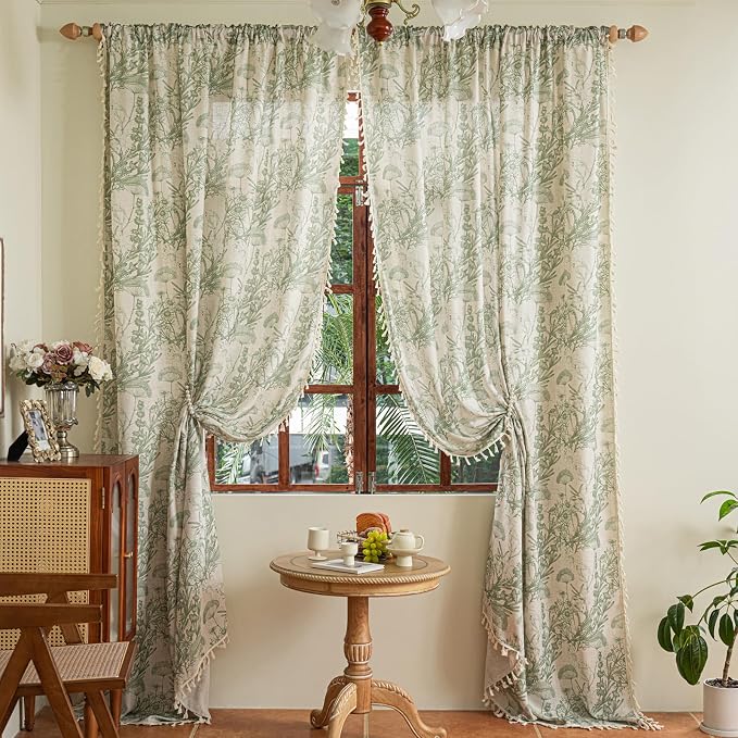 ENJOYBRIDAL Floral 63 Inch Curtains - Image 7