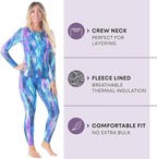 Rocky Thermal Underwear Women Long Johns Womens Thermals Top Bottom Set Fleece Lined Under Wear Clothes Base Layer Thermals