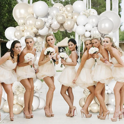 Ouddy Party Pearl White Balloon Garland Arch Kit 18 12 10 5 Inch | Different - Image 5