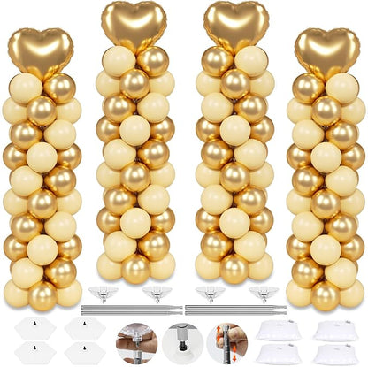 4 Sets Balloon Column Stand Kit by Toosci