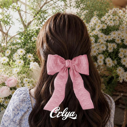 Pink Ruffle Ribbon, 1-1/2 Inch x 10 Yards Chiffon Silk Ribbons | Crinkle ribbon - Image 5