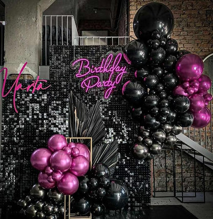 10 Inch Black Balloons - Image 4