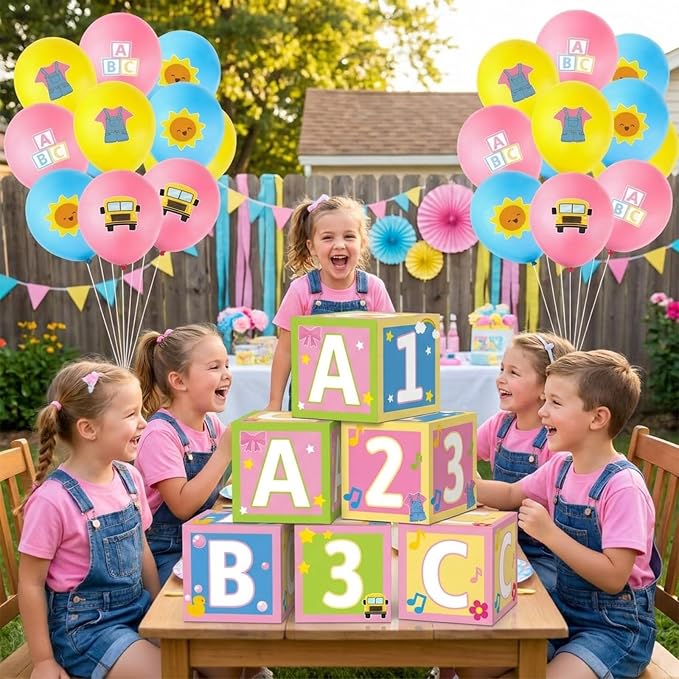 Cartoon Teacher Party Decorations Set Includes ABC Alphabet 123 Party Favor - Image 5