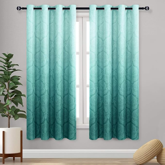 DWCN Ombre Blackout Curtains for Bedroom by DWCN