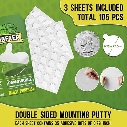 105Pcs Double Sided Adhesive Dots, 0.79" Clear Removable Sticky Adhesive - Image 2