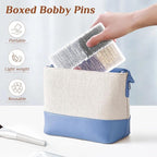 DF DUALFERV Bobby Pins, 500 Pcs Brown Blonde Black Hair, 2 Inch Premium, Secure Hold, Hair Pins for Women and Girls
