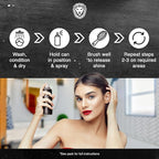 MANE Hair Thickening Spray & Root Touch Up, Seal & Control Combo Pack, Instantly Thicker Hair for Men & Women, Fill in Hairlines and Hide Thinning and Fine Patches - Medium Brown, 12 Colors (6.76 oz)