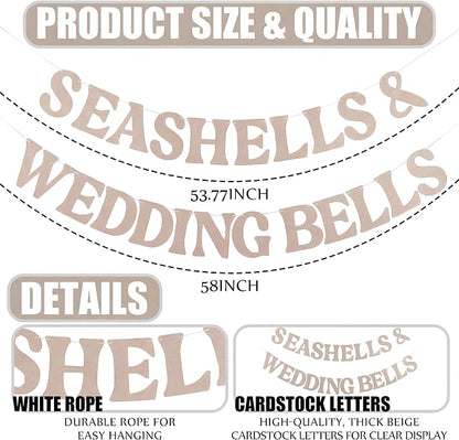 Affrolling Seashells & Wedding Bell Party Decorations Seashells and Wedding - Image 6