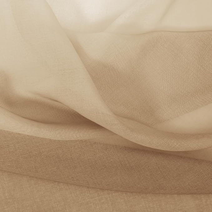 DWCN Ombre Faux Linen Sheer Curtains - Image 7