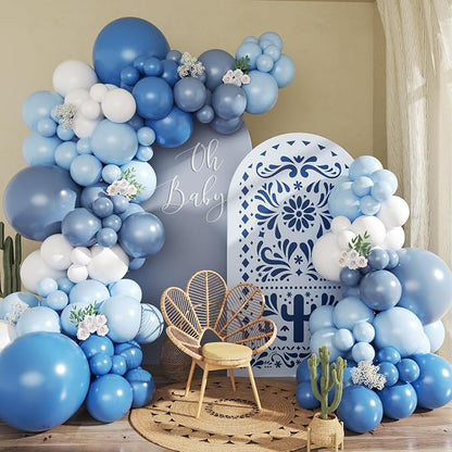 CROSSFINGERS Dusty Blue Balloon Arch Kit by CROSSFINGERS