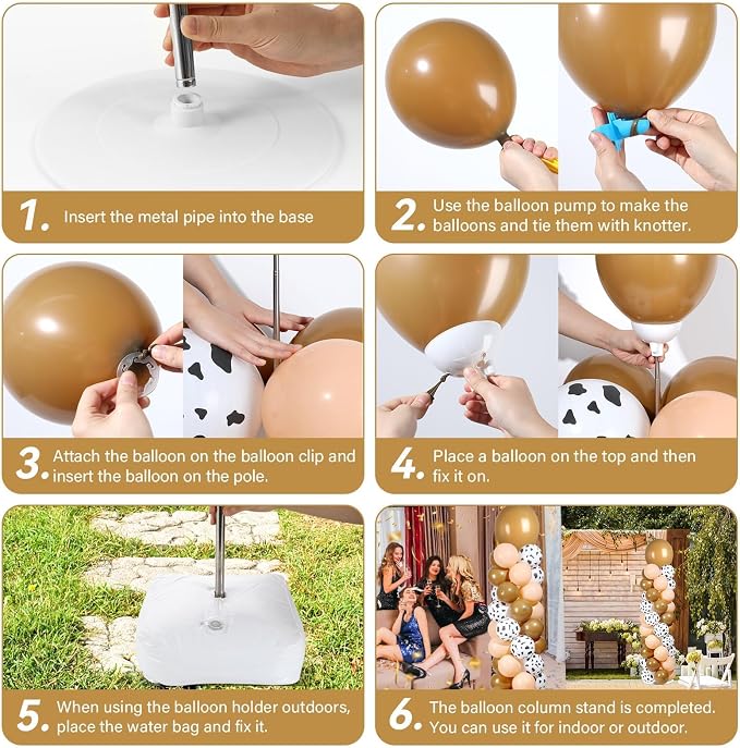 2 Sets Adjustable Balloon Column Stand Kit - Image 5