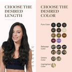GOO GOO Clip in Hair Extensions Real Human Hair, Remy Human Hair Extensions Clip ins for Women, Natural Human Hair, 24inch 120g 7Pcs, 1 Jet black