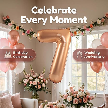 YPSelected 32 Inch Large Foil Helium Number Balloon Birthday Wedding Party 0-9 - Image 6