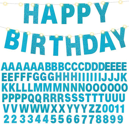 TaoBary 112 Pcs DIY Letter Kit Glitter Customizable Banner Letters Include 107 by TaoBary