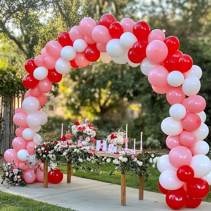RUBFAC 135pcs Red Balloons Different Sizes 18 12 10 5 Inch - Image 8