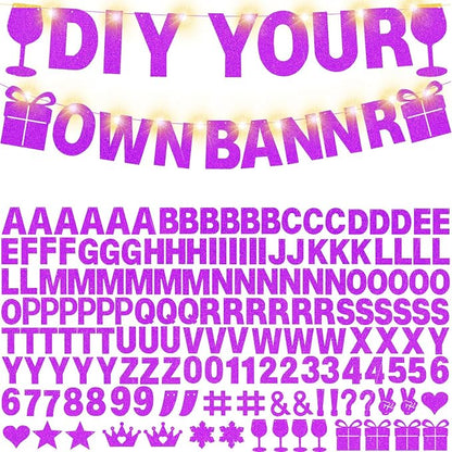 DIY Customizable Banner Letter Banners Party Supplies by WELITTCON
